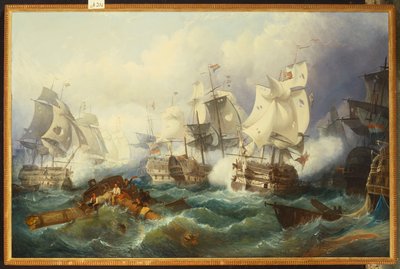 A Batalha de Trafalgar de Philip James de Loutherbourg