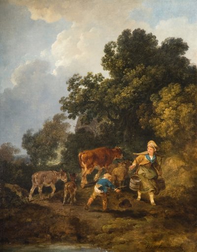 A leiteira, 1800. de Philip James de Loutherbourg
