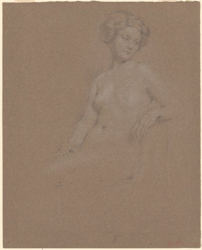 Nu feminino sentado de Philip Leslie Hale