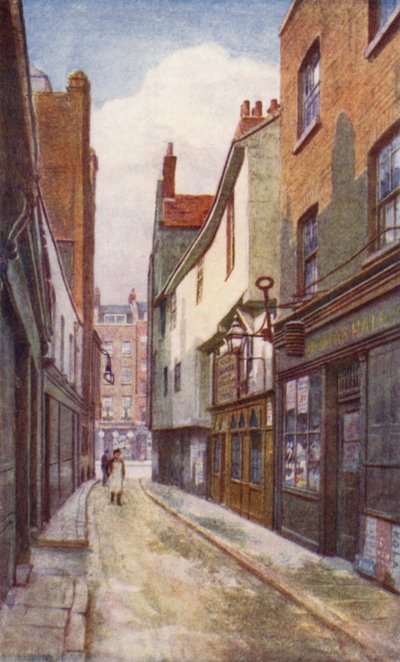 Lane de couro, olhando para o sul em direção a Holborn, 1897 de Philip Norman