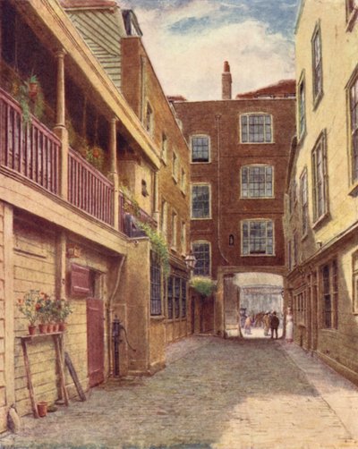 Quintal do Old Bell Inn, Holborn, do Norte, 1897 de Philip Norman
