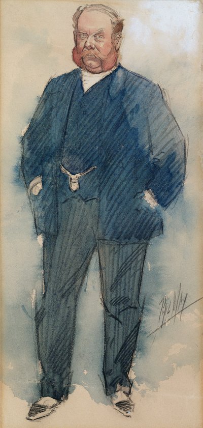 Coronel North (caneta e tinta, aquarela e guache sobre papel) de Philip William May
