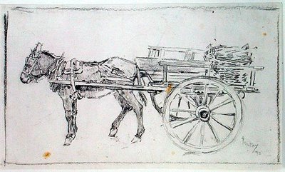 Burro e carroça de Philip William May
