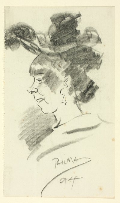 Perfil de uma mulher de Philip William May