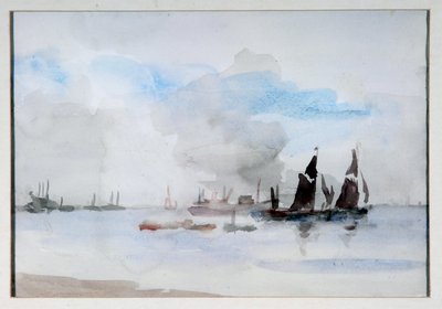 Barcaças Thames, Greenhithe de Philip Wilson Steer
