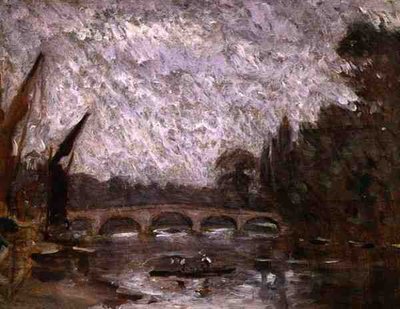O Tamisa em Richmond (óleo a bordo) de Philip Wilson Steer