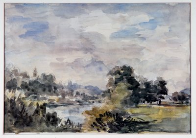 Vista perto de Bridgnorth, c.1925 (aguarela sobre papel) de Philip Wilson Steer