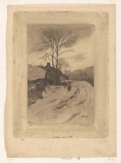 Casas de quinta ao longo de uma estrada com árvores nuas
Hiver (título original) de Philip Zilcken (signed by artist)