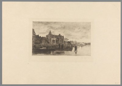 Vista de Amsterdã com o topo do Schreierstoren Le Schreierstoren (título original) Jacob Maris. Doze Paisagens (título da série) de Philip Zilcken (signed by artist)