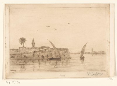 Vista do Nilo com barcos à vela
Au bord du Nil (título original) de Philip Zilcken (signed by artist)