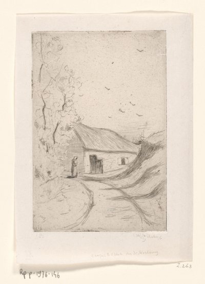 Casa em uma estrada rural Chaumiere a Vleurgat (Bruxelles) (título original) de Philip Zilcken (signed by artist)