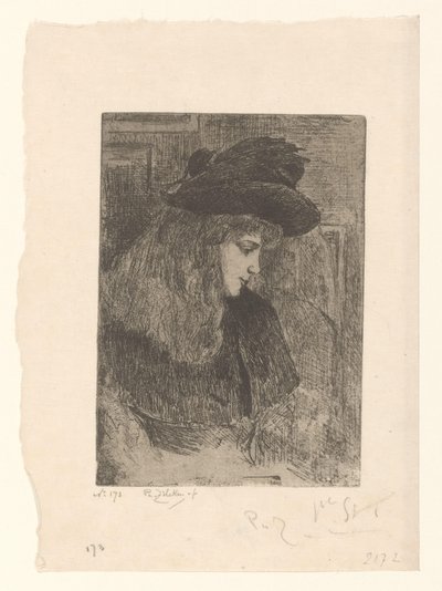 Meisje met hoed
Rapariga de cabelo loiro (título original) de Philip Zilcken (signed by artist)