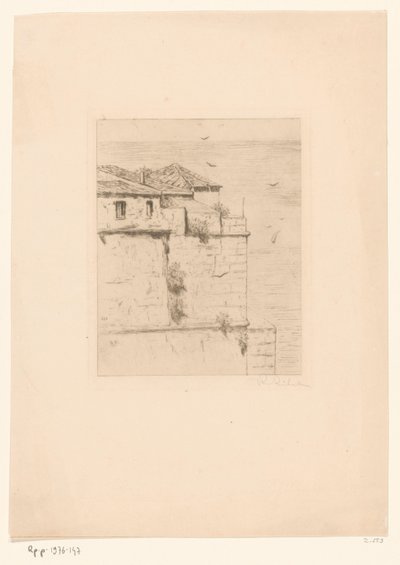 Forte de Oud Turks em Argel O antigo forte turco (Argel) (título original) de Philip Zilcken (signed by artist)