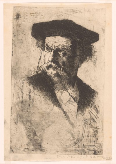 Retrato de um homem de Philip Zilcken (signed by artist)