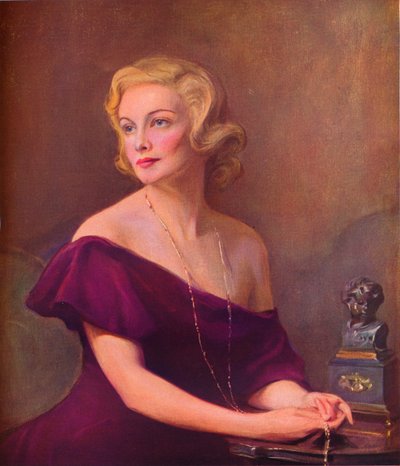 Retrato de Madeleine Carroll, 1935, 1936. de Philip de László