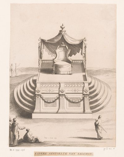 Trono de cobre de Salomão Cadeiras de cobre de Salomon (título no objeto) de Philip van Gunst
