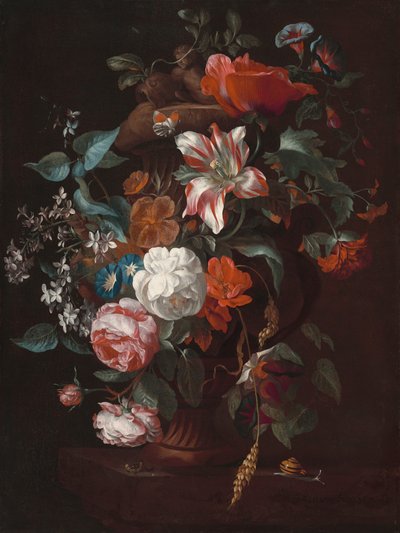 Flores em um vaso de Philip van Kouwenbergh