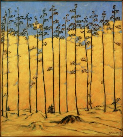 Larches, (paisagem de montanha) de Philipp Bauknecht