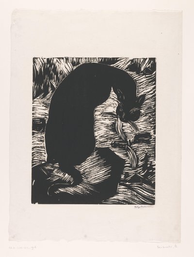 Sobre o ombro com aspecto de gato preto de Philipp Bauknecht