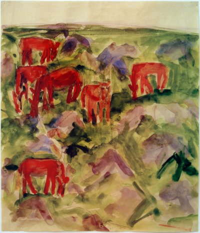 Cavalos vermelhos de Philipp Bauknecht