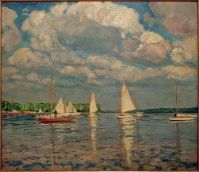 Veleiros no Wannsee de Philipp Franck