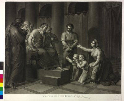 Vespasiano e Júlio Sabino de Philipp Friedrich Hetsch
