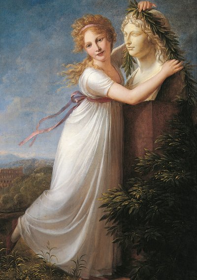 Ida a decorar o busto da sua mãe de Philipp Friedrich von Hetsch