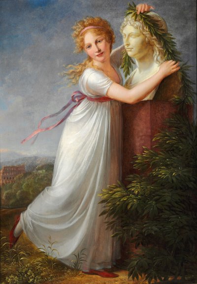 Ida a decorar o busto da sua mãe de Philipp Friedrich von Hetsch