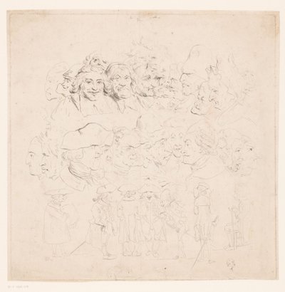 desenhos animados de Philipp Jacques Loutherbourg (I) (attributed to)