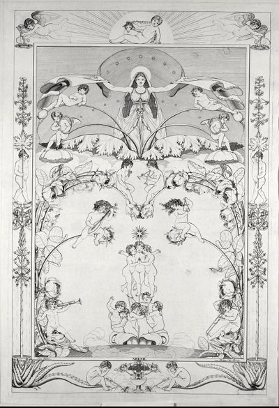 Noite ... (gravura) de Philipp Otto Runge