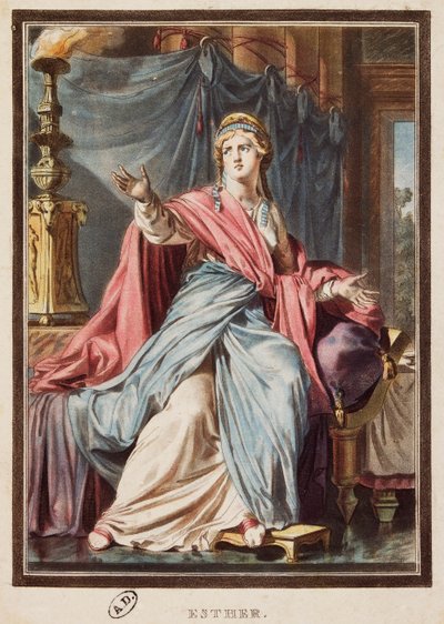 Esther, figurino para Esther de Jean Racine, de Philippe (after) Chery