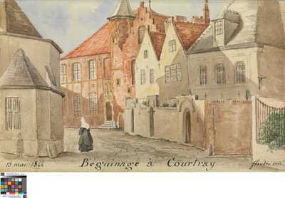 Beguinage em Courtray de Philippe Auguste de Peellaert