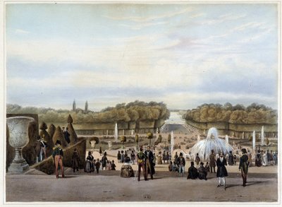 Versailles: o Tapete Verde - em "Paris e arredores" de Jacottet & Benoist de Philippe Benoist