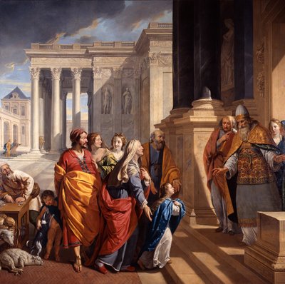 A Apresentação da Bem-Aventurada Virgem Maria, 1639-1640. de Philippe de Champaigne