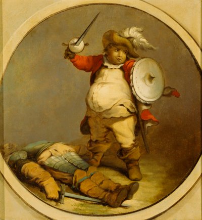 Falstaff com o Corpo de Hotspur de Philippe Jacques de Loutherbourg