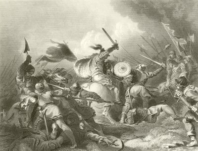 A batalha de Hastings de Philippe Jacques de Loutherbourg