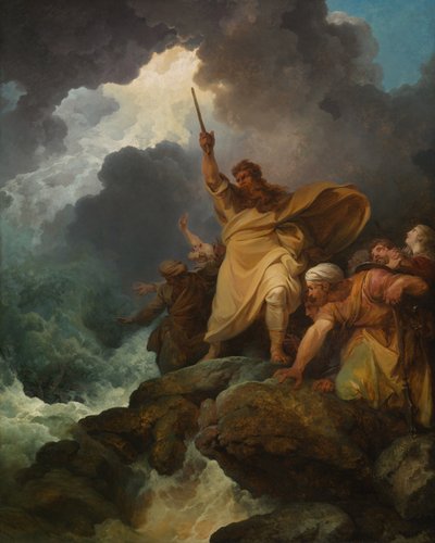 A destruição do exército do Faraó de Philippe Jacques de Loutherbourg II