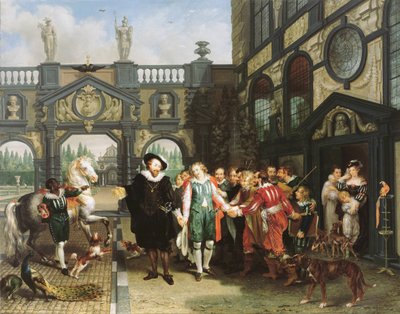 O adeus de Van Dyck, 1814. de Philippe Jacques van Brée