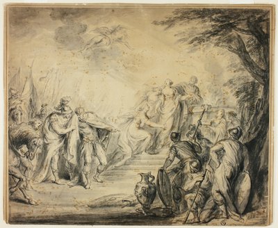 Sacrifício de Ifigênia de Philippe Joseph Tassaert