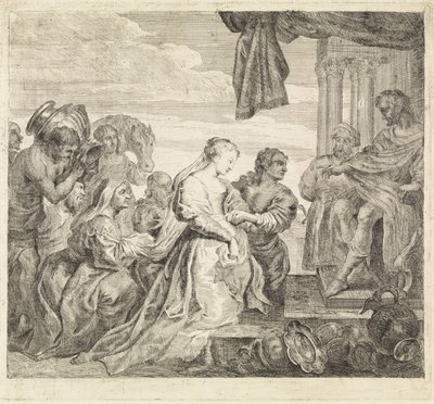 Visita da Rainha de Seba de Philippe Lambert Joseph Spruyt