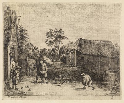 Agricultores jogam bocha de Philippe Lambert Joseph Spruyt