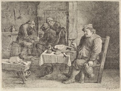 Interior da fazenda de Philippe Lambert Joseph Spruyt