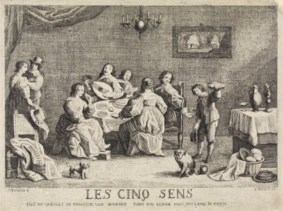 Os cinco sentidos
Les cinq sens (título sobre o objecto) de Philippe Lambert Joseph Spruyt