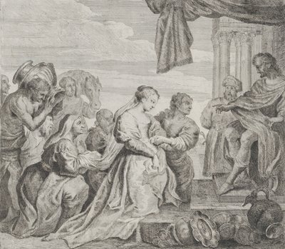Salomão e a Rainha de Sabá, 1784. de Philippe Lambert Joseph Spruyt