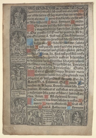 Página do "Livro das Horas" de Philippe Pigouchet