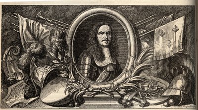 Retrato de Henri de La Tour d "Auvergne, Visconde de Turenne de Philippe Simonneau