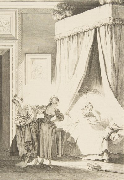 La Gageure des trois Commeres: La Servante, de Contos e contos em verso ..., publicado em 1795. de Philippe Triere