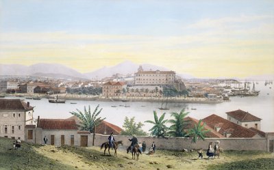 Rio de Janeiro (colour litho) de Philippe and Ciceri Eugene Benoist
