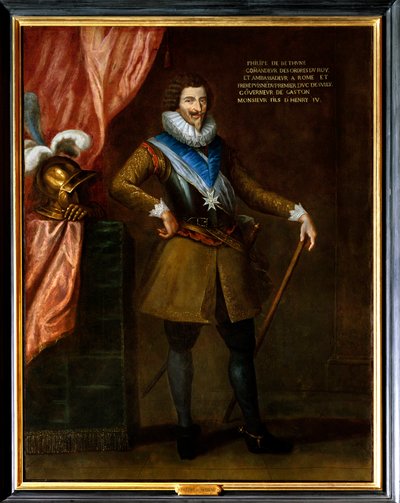 Retrato de Philippe de Bethune, irmão puine de Sully, embaixador em Roma (1561-1649). Ele tem o colar da insígnia da Ordem do Espírito Santo (Ordem do Espírito Santo). Pintura atribuída a Philippe De Champaigne (1602-1674) de Philippe de (attr. to) Champaigne
