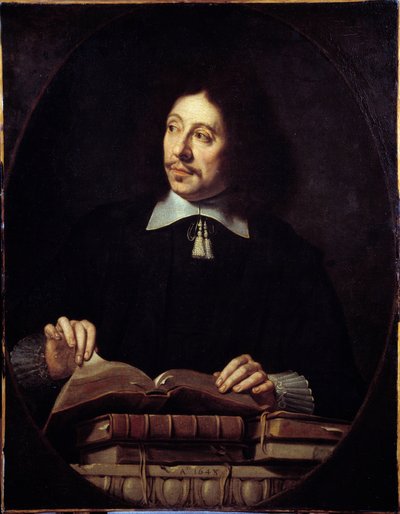 Retrato de homem. Pintura de Philippe de Champaigne (1602-1674) ec. Flam. de Philippe de Champaigne